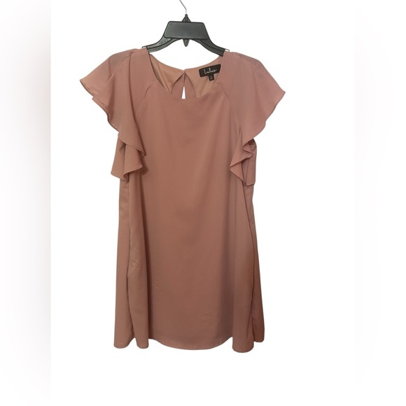 Lulus Lookin' Cute Mauve Pink Short Sleeve Shift Dress Size Small - Picture 8 of 10